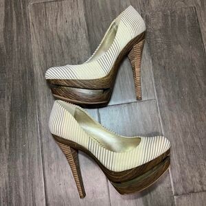 Jessica-simpson Women's Tan and Cream Courts